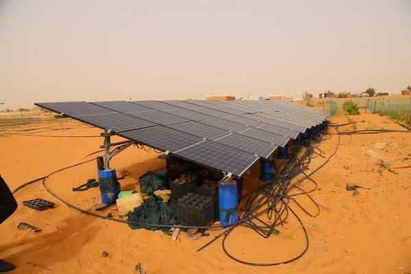 Solar panels are seen in May at the China-Africa Green Technology Park in Mauritania. Solar panels and microgrid projects built by Chinese firms in Africa have electrified local communities, according to a People’s Daily commentary. Photo: Xinhua Solar panels are seen in May at the China-Africa Green Technology Park in Mauritania. Solar panels and microgrid projects built by Chinese firms in Africa have electrified local communities, according to a People’s Daily commentary. Photo: Xinhua