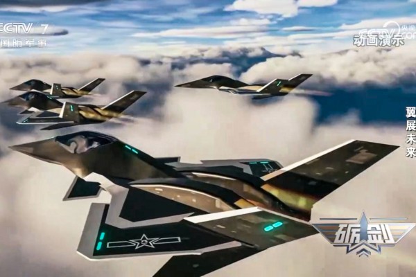 A CCTV report on January 9 quotes an expert who says  concept “space-sky integrated” fighter jets in China’s sci-fi Nantianmen Project will eventually become reality. Photo: CCTV