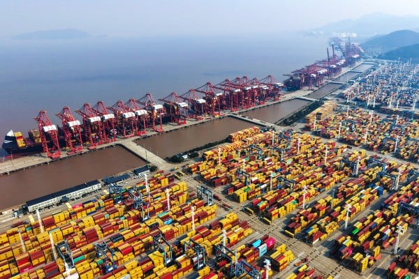 The Ningbo-Zhoushan Port is seen on Thursday in China’s Zhejiang province. The nation’s trade resilience has been attributed to its fastest-growing sectors having limited exposure to the United States. Photo: Xinhua The Ningbo-Zhoushan Port is seen on Thursday in China’s Zhejiang province. The nation’s trade resilience has been attributed to its fastest-growing sectors having limited exposure to the United States. Photo: Xinhua