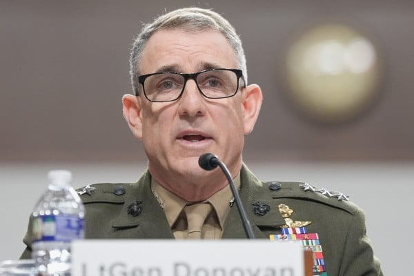 Lieutenant General Francis Donovan testifies during a Senate Committee on Armed Services hearing in Washington on Thursday. Photo: AP Lieutenant General Francis Donovan testifies during a Senate Committee on Armed Services hearing in Washington on Thursday. Photo: AP