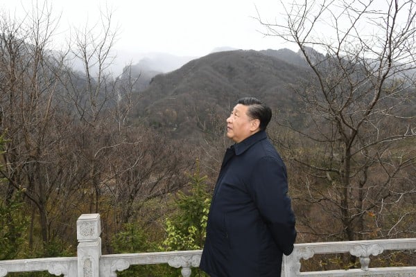 Chinese President Xi Jinping visited a nature reserve in the Qinling Mountains in Shaanxi province in 2020 to send a message about illegal luxury developments. Photo: Xinhua Chinese President Xi Jinping visited a nature reserve in the Qinling Mountains in Shaanxi province in 2020 to send a message about illegal luxury developments. Photo: Xinhua