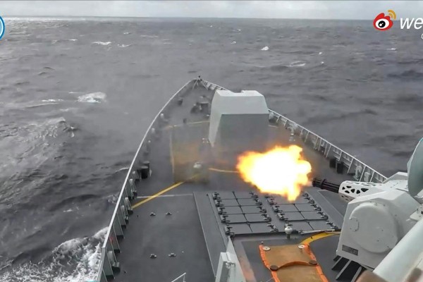 The PLA launched live-fire drills around Taiwan last month with no warning, yet the response from the US and Japan was immediate, according to a Beijing-based defence think tank. Photo: Handout via AFP
