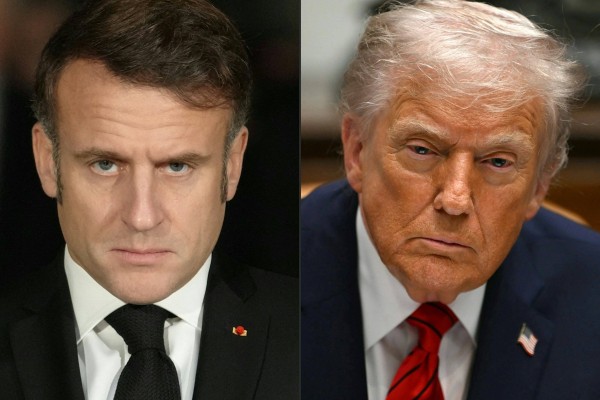 US President Donald Trump took shots at French leader Emmanuel Macron for so far rejecting his invitation to join a proposed Board of Peace. Photo: AFP