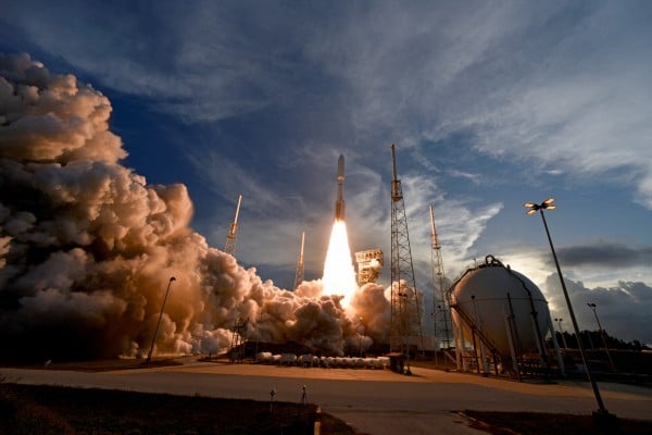 A United Launch Alliance Atlas V rocket lifts off carrying Amazon’s Project Kuiper internet network satellites from the Cape Canaveral Space Force Station in Florida in April 2025. Photo: Reauters A United Launch Alliance Atlas V rocket lifts off carrying Amazon’s Project Kuiper internet network satellites from the Cape Canaveral Space Force Station in Florida in April 2025. Photo: Reauters