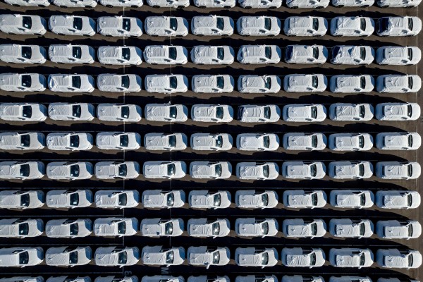 Cars unloaded from the ship BYD Changzhou await further movement at a port in Argentina on January 19, 2026. Photo: AFP