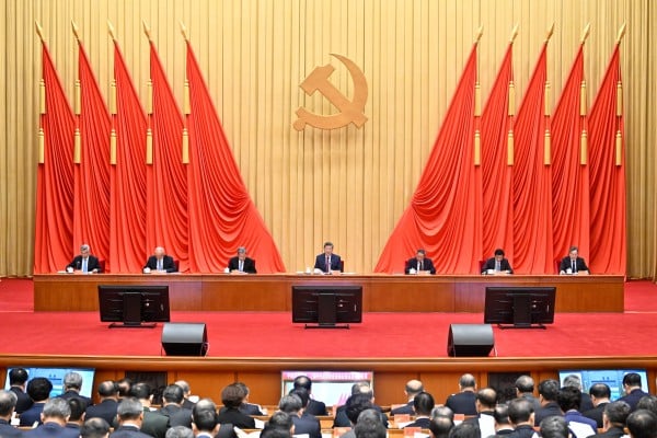Chinese President Xi Jinping (centre) addresses the fifth plenary session of the Central Commission for Discipline Inspection (CCDI), in Beijing on January 12. Photo: Xinhua Chinese President Xi Jinping (centre) addresses the fifth plenary session of the Central Commission for Discipline Inspection (CCDI), in Beijing on January 12. Photo: Xinhua