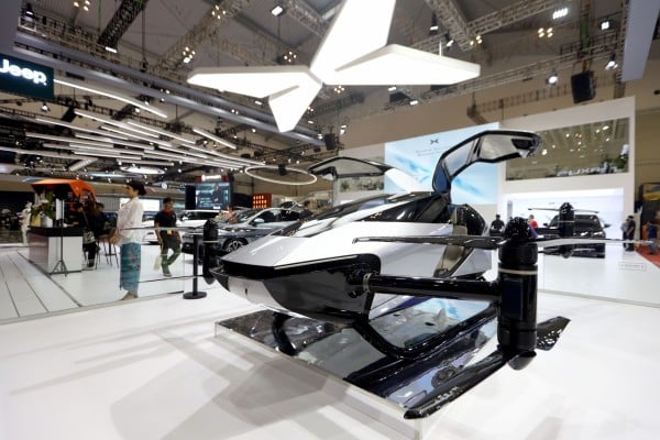 Xpeng’s X2 flying car is displayed at the Gaikindo Indonesia International Auto Show in Tangerang, Banten, Indonesia, in July 2025. Photo: Shutterstock Xpeng’s X2 flying car is displayed at the Gaikindo Indonesia International Auto Show in Tangerang, Banten, Indonesia, in July 2025. Photo: Shutterstock