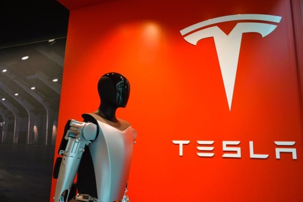 Tesla’s Optimus humanoid robot is seen on display at a company showroom in Phoenix, Arizona. Photo: Shutterstock Tesla’s Optimus humanoid robot is seen on display at a company showroom in Phoenix, Arizona. Photo: Shutterstock