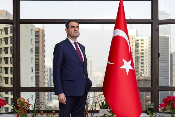 Selcuk Unal, Turkey’s ambassador to China, says his country has been working as a connecting power between East and West for decades. Photo: Karma Lo Selcuk Unal, Turkey’s ambassador to China, says his country has been working as a connecting power between East and West for decades. Photo: Karma Lo