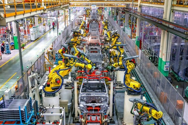 China’s roughly 50 electric carmakers sold about 900,000 vehicles last month, down 42.3 per cent from 1.56 million units in December. Photo: Xinhua China’s roughly 50 electric carmakers sold about 900,000 vehicles last month, down 42.3 per cent from 1.56 million units in December. Photo: Xinhua