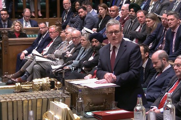 Keir Starmer on Wednesday told parliament he regretted appointing Peter Mandelson as US ambassador amid controversy over Mandelson’s Epstein ties. Photo: PRU/AFP