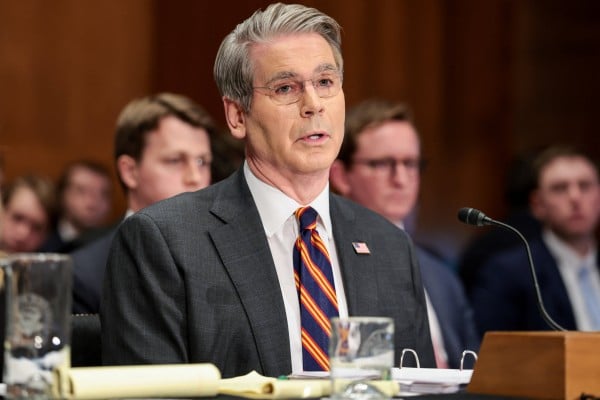 US Treasury Secretary Scott Bessent during a Senate Banking Committee hearing on Thursday. Photo: Reuters