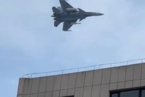 A PLA Navy J-15T appears to be equipped with two YJ-15s in a highly operational configuration. Photo: Guancha.cn