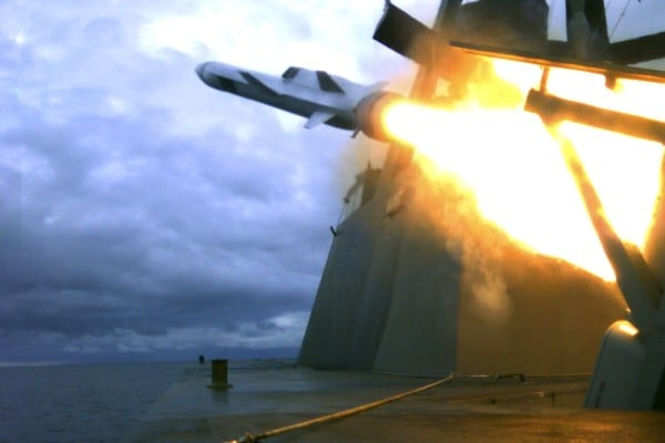 A Kongsberg Defence & Aerospace naval strike missile is test launched from a ship. Photo: Kongsberg A Kongsberg Defence & Aerospace naval strike missile is test launched from a ship. Photo: Kongsberg