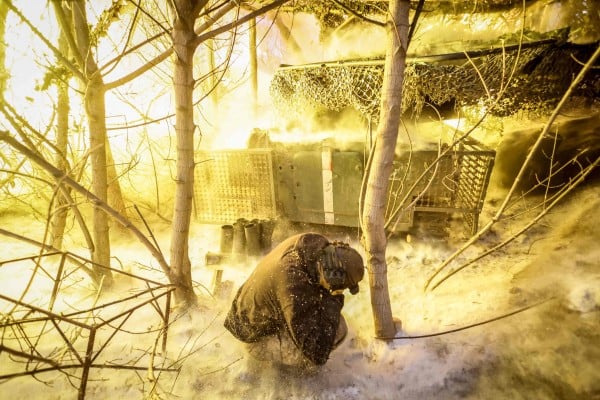 Ukrainian artillery being fired at Russian positions near Chasiv Yar, Donetsk region. Photo: Ukrainian Armed Forces via AFP Ukrainian artillery being fired at Russian positions near Chasiv Yar, Donetsk region. Photo: Ukrainian Armed Forces via AFP