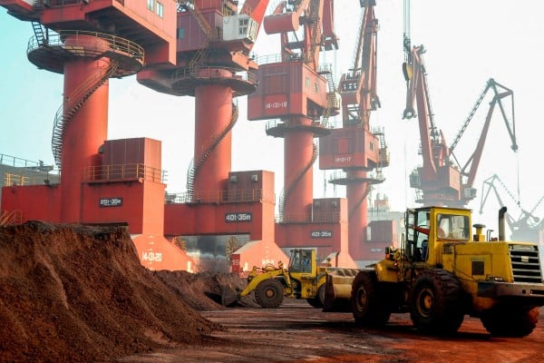 Workers transport soil containing rare earth elements for export at a port in China’s eastern Jiangsu province. Photo: Reuters Workers transport soil containing rare earth elements for export at a port in China’s eastern Jiangsu province. Photo: Reuters