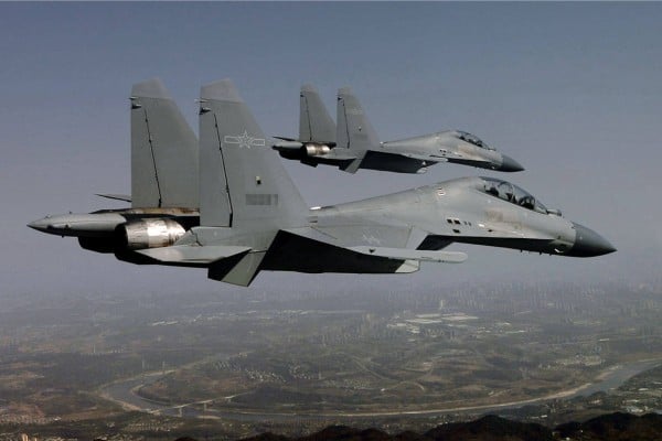 The J-16 regularly patrols the Chinese east coast and potential flashpoints such as the South China Sea and Taiwan Strait. Photo: 81.com The J-16 regularly patrols the Chinese east coast and potential flashpoints such as the South China Sea and Taiwan Strait. Photo: 81.com