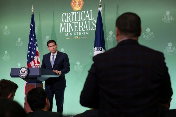 US Secretary of State Marco Rubio holds a press conference during the Critical Minerals Ministerial at the State Department in Washington DC on February 4, 2026. Photo: Reuters