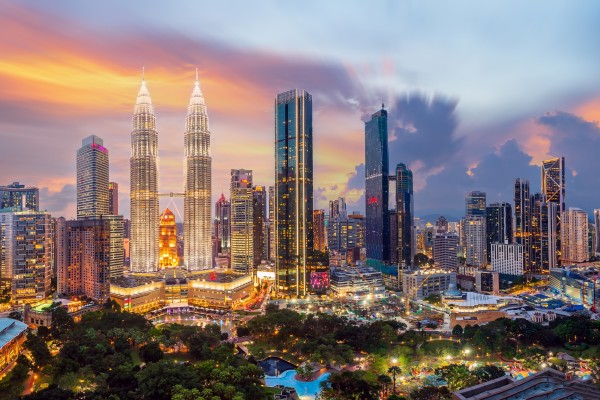 A view of the Kuala Lumpur skyline. The bungalow was in an upmarket residential area of the capital. Photo: Shutterstock
