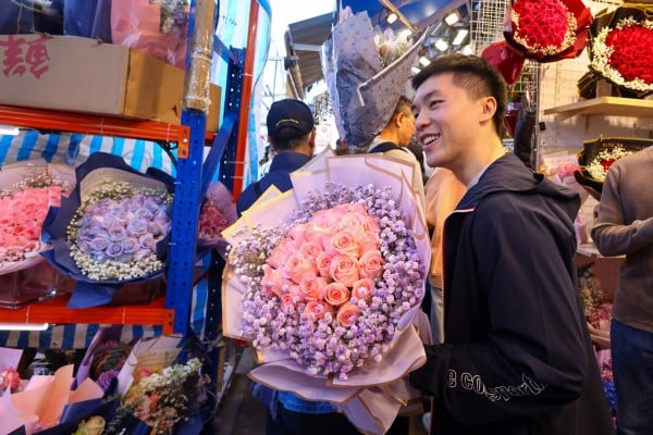 Bouquets on display at the Flower Market in Mong Kok. Photo: Dickson Lee Bouquets on display at the Flower Market in Mong Kok. Photo: Dickson Lee