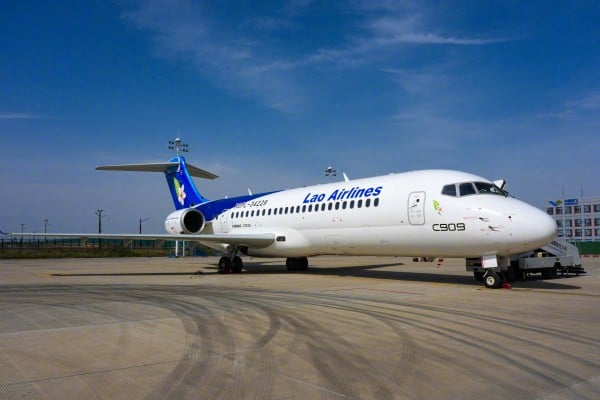 Lao Airlines, the flag carrier of Laos, has added the Comac C909 regional jet to its fleet. Photo: CCTV