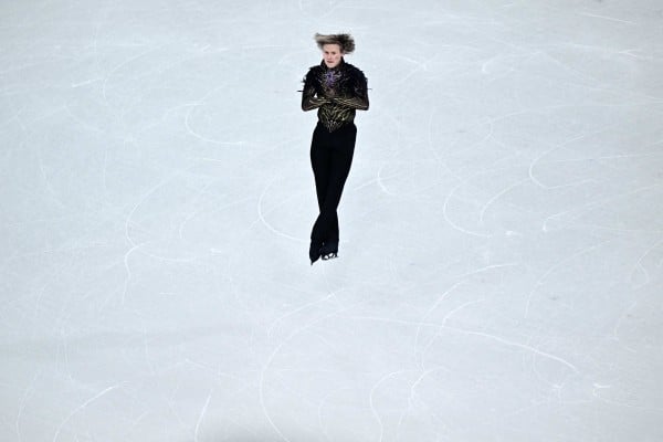 Figure skater Ilia Malinin, from the United States, competes in the men’s singles free skating team event at the Milano Cortina Winter Olympics on February 8. Photo: AFP Figure skater Ilia Malinin, from the United States, competes in the men’s singles free skating team event at the Milano Cortina Winter Olympics on February 8. Photo: AFP