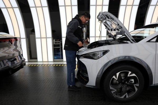 Mainland insurers posted a combined loss of 5.7 billion yuan from underwriting EV policies in 2024. Photo: Reuters Mainland insurers posted a combined loss of 5.7 billion yuan from underwriting EV policies in 2024. Photo: Reuters