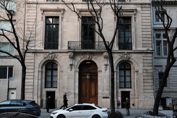 A Manhattan residence once owned by Jeffrey Epstein. Photo: AFP