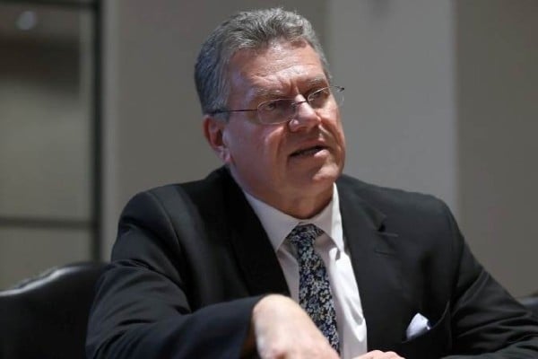 Maros Sefcovic said Brussels is reviewing trade defence tools and monitoring imports of Chinese plug-in hybrid vehicles. Photo: AFP Maros Sefcovic said Brussels is reviewing trade defence tools and monitoring imports of Chinese plug-in hybrid vehicles. Photo: AFP