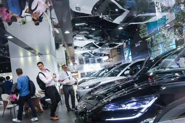 EVs account for 16 per cent of the total number of vehicles in Hong Kong. Photo: Jelly Tse EVs account for 16 per cent of the total number of vehicles in Hong Kong. Photo: Jelly Tse