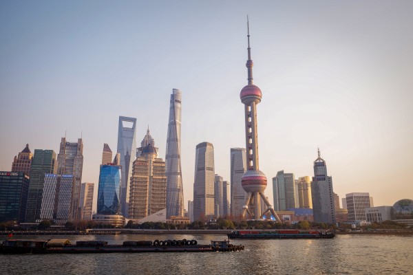 Cargo ships sail through Shanghai on January 13, 2026. Photo: EPA