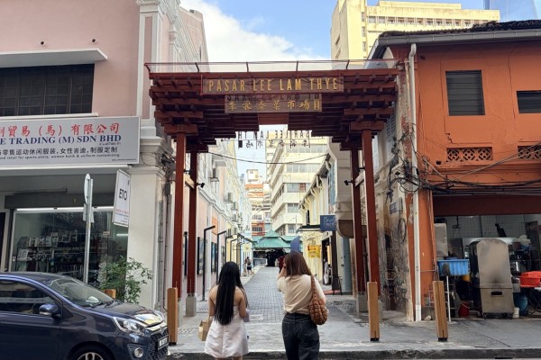 Pedestrians now walk through Jalan Sang Guna to access Chinatown. Photo: Ushar Daniele