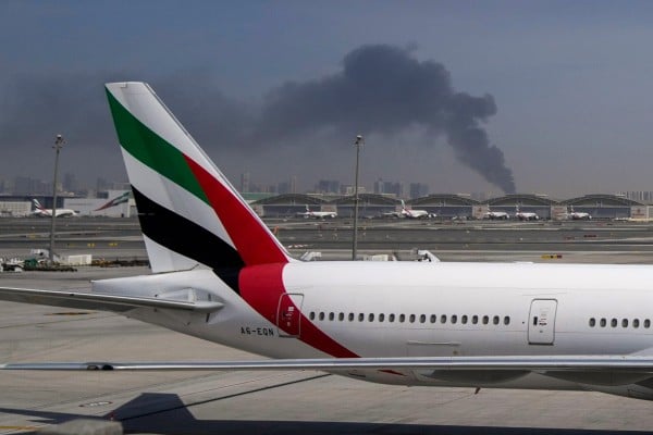 Dubai’s airport has been attacked by Iranian drones. Photo: AP Dubai’s airport has been attacked by Iranian drones. Photo: AP