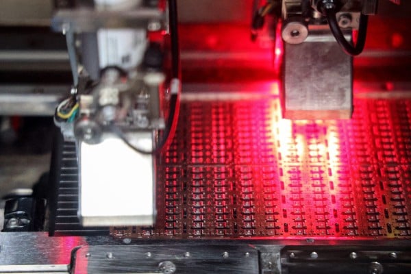 Semiconductor chips under process at a factory in Binzhou, in eastern China’s Shandong province. Photo: AFP Semiconductor chips under process at a factory in Binzhou, in eastern China’s Shandong province. Photo: AFP