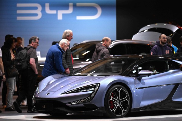 Top EV seller BYD, whose high-end Yangwang U9 recorded a top speed of more than 496km/h (308mph) in Germany last year, is considering entering competitive racing. Photo: AFP