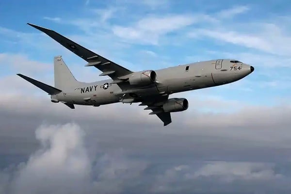 A US Navy P-8A Poseidon transited the Taiwan Strait in international airspace on Wednesday, the US Seventh Fleet said on Thursday. Photo: Handout A US Navy P-8A Poseidon transited the Taiwan Strait in international airspace on Wednesday, the US Seventh Fleet said on Thursday. Photo: Handout