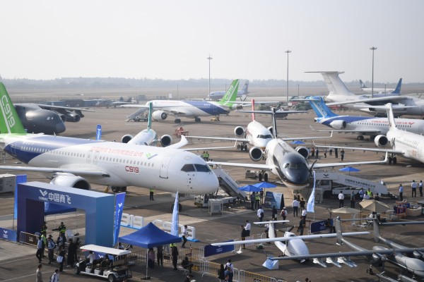 Comac’s C919 aircraft on display during Airshow China 2024 in Zhuhai, south China’s Guangdong province. Photo: Xinhua