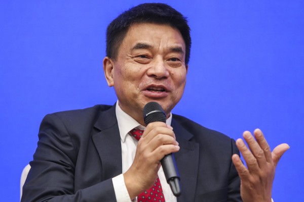 Liu Yonghao, founder and chairman of New Hope Group, speaks at an event in Beijing in 2018. Photo: Simon Song