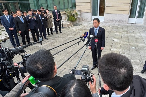 Chinese vice minister of commerce Li Chenggang gives his assessment of two days of meetings with US counterparts in Paris on Monday. Photo: Reuters Chinese vice minister of commerce Li Chenggang gives his assessment of two days of meetings with US counterparts in Paris on Monday. Photo: Reuters