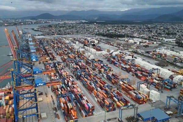 Tecon Santos 10, a planned 621,000-square-metre container terminal in Brazil’s port city of Santos, is expected to boost the country’s capacity by 3.25 million TEUs under a 25-year concession. Photo: Reuters Tecon Santos 10, a planned 621,000-square-metre container terminal in Brazil’s port city of Santos, is expected to boost the country’s capacity by 3.25 million TEUs under a 25-year concession. Photo: Reuters
