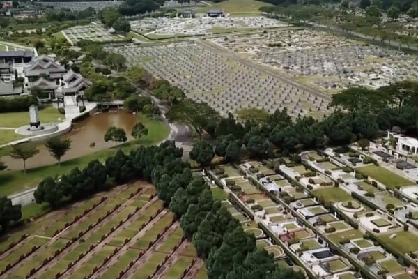 The Xiao En memorial park in Negeri Sembilan, Malaysia. Photo: YouTube/Xiao En Group The Xiao En memorial park in Negeri Sembilan, Malaysia. Photo: YouTube/Xiao En Group