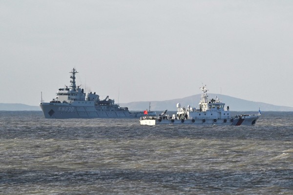 The People’s Liberation Army conducts military drills near Pingtan island, in eastern China’s Fujian province, the closest point to Taiwan, on December 30, 2025. Photo: AFP