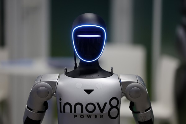 Unitree’s G1 robot is displayed during the World AI Cannes Festival 2026, in Cannes, France, on February 12, 2026. Photo: EPA