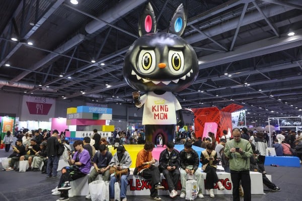 A Labubu sculpture on display at ComplexCon Hong Kong. Photo: Edmond So A Labubu sculpture on display at ComplexCon Hong Kong. Photo: Edmond So