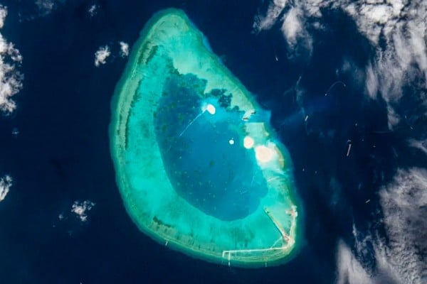 Antelope Reef is strategically located about 300km from Sanya, a major base for Chinese naval and air forces overseeing the South China Sea. Photo: European Union Antelope Reef is strategically located about 300km from Sanya, a major base for Chinese naval and air forces overseeing the South China Sea. Photo: European Union