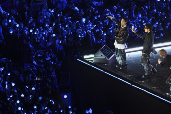Members of K-pop group BTS perform during their comeback concert in Seoul, South Korea, on Saturday. Photo: EPA Members of K-pop group BTS perform during their comeback concert in Seoul, South Korea, on Saturday. Photo: EPA