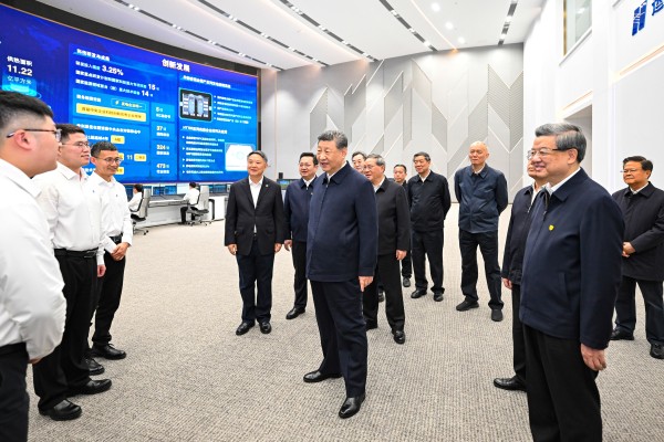 President Xi Jinping visits China Huaneng Group in the Xiongan New Area on Monday. Xi also chaired a symposium on further advancing construction and development of the area. Photo: Xinhua President Xi Jinping visits China Huaneng Group in the Xiongan New Area on Monday. Xi also chaired a symposium on further advancing construction and development of the area. Photo: Xinhua