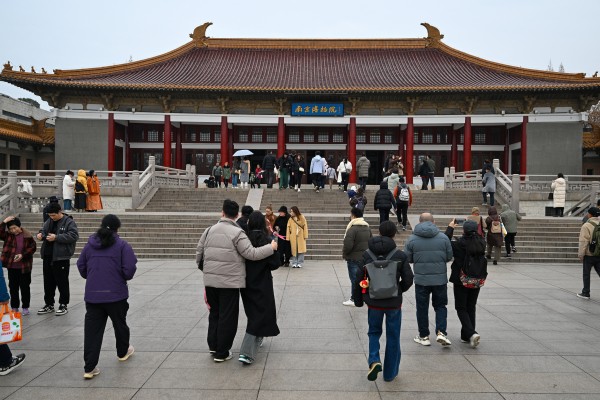 Tourists visit Nanjing Museum in the city of the same name in China’s eastern Jiangsu province. Photo: CFOTO/Future Publishing via Getty Images
