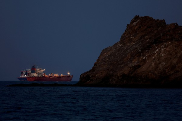 An oil tanker sits anchored off Muscat, Oman, on March 10. Photo: Reuters An oil tanker sits anchored off Muscat, Oman, on March 10. Photo: Reuters