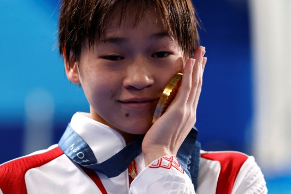 Diver Quan Hongchan won two gold medals at the 2024 Paris Games, adding to her first gold at Tokyo 2020, when she was 14. Photo: Reuters